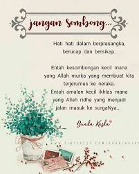 Jangan Sombong Hati Hati Dalam Berprasangka Kata Kata Indah Inspirasional Bijak