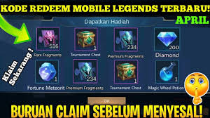 Ada kode redeem mobile legends terbaru nih untuk kalian, yang pati kode ini bisa kalian tukarkan dengan hadiah yang keren, lumayankan dari pada kalian beli itemnya. Kode Redeem Ml Hari Ini April 2021 New Redeem Code Mobile Legends Today 100 Work Youtube