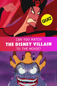 Quiz Can You Match The Disney Villain To The Movie In 2020 Disney Villains Disney Quizzes Disney Personality Quiz