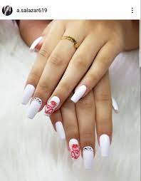 White Dragon Nails Dragon Nails White Acrylic Nails Short Nail Designs
