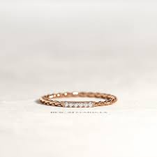 Browsing engagement rings' this beauty in twisted layers has overlapping ribbons of 14k rose and white gold intertwined in dozens of diamonds. Rose Gold Diamond Twisted Ring Twisted Wedding Band Women Twisted Ring Twisted Ring Diamond Braided Ring Stacking Diamond Ring
