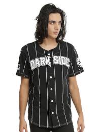 Black And White Striped Baseball Jersey Star Wars Darkside Baseball Jersey Dark Side Star Wars Baseball Jerseys Baseball