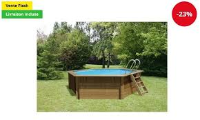 Piscine Bois Ronde 6 Pans Lili Sunbay Pas Cher Piscine Auchan Ventes Pas Cher Com Piscine Bois Piscine Bois