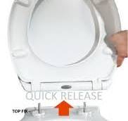 Toilet Seat Soft Close Quick Release Top Fix Hinge Easy Clean Oval Shape  Durable