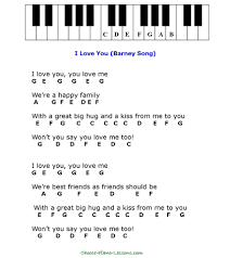 The letters are also colour coded according to the pitch of the note in the song. Simple Kids Songs For Beginner Piano Players