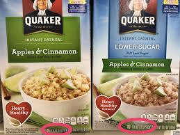 quaker oats boast 35 percent less sugar