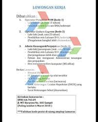 Dengan email ini, para pencari kerja bisa mengirimkan surat lamaran kerja ke perusahaan dengan lebih mudah, tanpa perlu membeli amplop, perangko, dan keperluan. Lowongan Kerja Karyawan Spbu Infosampit Info Lowongan Kerja Di Kalimantan Tengah Terbaru Facebook