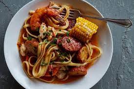 Crab And Shrimp Boil Pasta Recipe Recipe Pasta Recipes Recipes Shrimp Boil