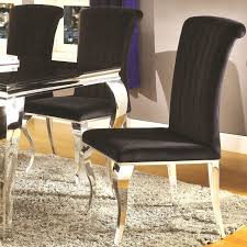 A Line Furniture Cabriole Design Stainless Steel With Black Velvet Dining Chairs Set Of 4 Visit The Image Link Dining Chairs Velvet Dining Chairs Furniture