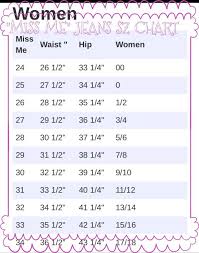 Sizing Chart For Miss Me Jeans Some Of My Favorite