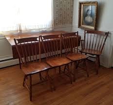 Item 13 S Bent Bros Maple Drop Leaf Dining Table W Four Chairs Framed Victorian Portrait Table 5 Lx40 W O Side Chairs Drop Leaf Dining Table Furniture