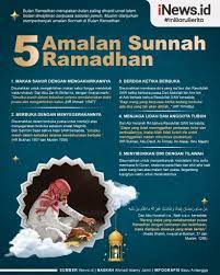 Amalan yang disunnahkan untuk menyambut bulan ramadhan,amalan mustajab amalan yang. Infografis Amalan Sunnah Di Bulan Ramadhan