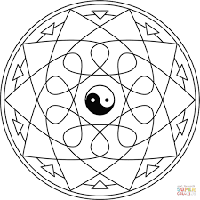 Disegno Di Mandala Yin E Yang Da Colorare Disegni Da Colorare E Con