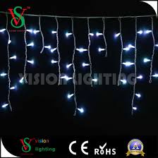 Cheerful shiny icicle style led fairy lights that run on 220 voltage. China Led Outdoor Curtain Icicle Drop Fairy Light China Curtain Icicle Light Christmas Decoration Lights