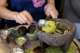 5 out of 5 stars. Guacamole In Stone Bowl Over Table With Plates Tasty Product Stock Photo 154395892