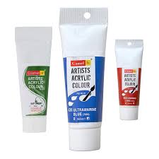 Camel artists' acrylic colours are soft, creamy and are a golden mean between water colours and oil colours. Acrylic Colour 40 Ml Tube August School Office Stationery