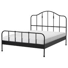Letto matrimoniale in ferro battuto nero con particolari forgiati arredo camera | ebay. Sagstua Struttura Letto Nero Lonset 160x200 Cm Ikea It