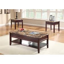 Resin marble and metal dimensions: Lexicon Orton Faux Marble Lift Top Coffee Table In Dark Cherry 3447 30