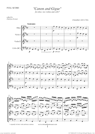 It would be really special, but it is so hard to find one. Pachelbel Canon In D Sheet Music For Oboe Two Violins And Cello