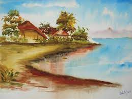 Manzara Cizimleri Renkli Pastel Kolay Cizim Manzara Manzara Resimleri