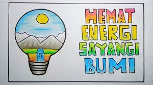 Hemat energi listrik juga tidak memakan uang yang banyak dikeluarkan. Cara Menggambar Poster Hemat Energi Eps 170 Youtube