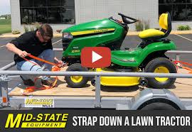 Lawnmower with a lift hacked gadgets diy tech blog. How To Properly Strap Down A Lawn Tractor