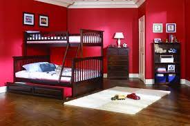 Shared kids bedroom by chango and co. Rousing Decorating Ideas For Kids Bedrooms With Red Color And Wooden Furniture Architecture Interior Design