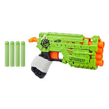 17.5 long 13.5 high 13 deep and there's 3 spots where you can put the shelf part on (lowest is at about 4, middle 7 and highest is 9.5), middle slot of the stand: Nerf Zombie Strike Quadrot Blaster For Kids Ages 8 And Up Includes 4 Darts Walmart Com Walmart Com