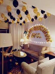 Birthday Decoration Ideas Birthday Decorations At Home Birthday Room Decorations Surprise Birthday Decorations