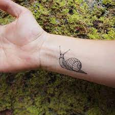 Purple ink crawling snail tattoo design. Snail Temporary Tattoo Available On Etsy Com Shop Naturetats Regram Via Naturetats Bug Tattoo Snail Tattoo Insect Tattoo