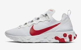 Nike React Element 55 White University Red Bq6167 102 Release Date Sbd Nike Dress With Sneakers Sneakers