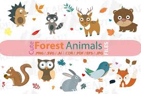 Download Cute Woodland Forest Animals Baby Shower Decorations 1294055 Illustrations Design Bundles