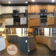 Here Is A Kitchen Cabinet Refinishing Project From North Ridgeville Ohio The Main Cabinets Ar Refinishing Cabinets Kitchen Cabinets Refinish Kitchen Cabinets