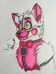 Funtime Foxy By Me Wolf Blanc Drawings People Art Community Art