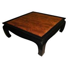 Antique rosewood coffee table with copper top featuring a map of the world, circa 1950's. Midcentury Chin Hua Burl Coffee Table By Century Furniture Co At 1stdibs