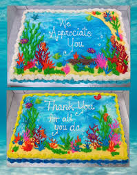 2nd Birthday Baby Shark Rectangle Cake Aquarium Full Sheet Cakes Birthday Sheet Cakes Aquarium Cake Shark Birthday Cakes