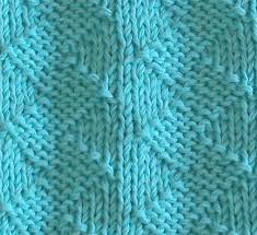 With simple increases and decreases this zig zag motif is great practice for a beginner knitter. Stockinette Zig Zag Knitting Pattern Adapted To 52sp Oh La Lana