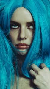Samara Weaving Blue Hair