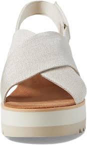 TOMS Womens Diana Crossover Wedge Sandal, Fog, 3 UK: Amazon.co.uk: Fashion