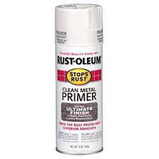 Double cover technology allows projects to be completed quickly and paint and primer formula provides ultimate hiding power and durability. Rust Oleum 7780830 Stops Rust Clean Metal Primer Spray Paint White 340 Grams Amazon In Home Improvement