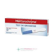 Mercurochrome Test De Grossesse 1 Test - Paraphamadirect
