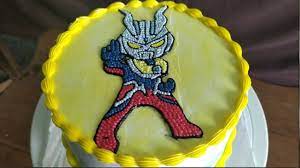 Kue desain anak, ultramen cake. Kue Ulang Tahun Karakter Ultraman Zero Youtube