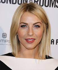 Julianne Hough Medium Straight Blonde Hairstyle With Light Blonde Highlights Julianne Hough Hair Julianne Hough Short Hair Short Hair Styles
