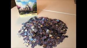 It is 1000 pieces and measures 27 x 20 inches and comes to you brand new in original box. Puzzle Time Lapse 1000 Pieces Thomas Kinkade Cinderella Castle Youtube