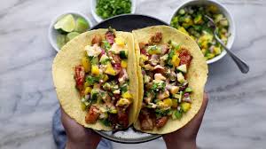 Finely chop some mint leaves. Caramelized Pork Tacos With Pineapple Salsa Youtube