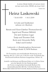 Laskowscy) is a polish surname. Traueranzeigen Von Heinz Laskowski Waz Trauer De