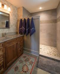 Like The Layout But Would Take Wall All The Way To Ceiling Love The Painted Paneling Too Farmhouse Shower Bathroom Shower Tile Bathrooms Remodel