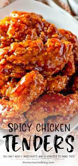 Sweet Spicy Sticky Chicken Tenders Oven Baked Or Air Fried Spicy Chicken Recipes Easy Chicken Recipes Spicy Dishes