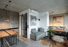 Concrete walls and ceiling is something that you either. Sophisticated Small Industrial Loft With Unique Design Idesignarch Interior Design Architecture Interior Decorating Emagazine