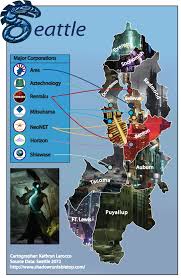Shadowrun Map By Pany Chan On Deviantart Shadowrun Shadowrun Rpg Cyberpunk Rpg